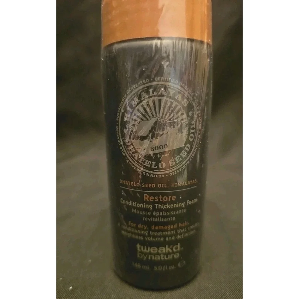 Tweakd by Nature Restore Conditioning Thickening Foam Dhatelo Seed Oil 5oz New